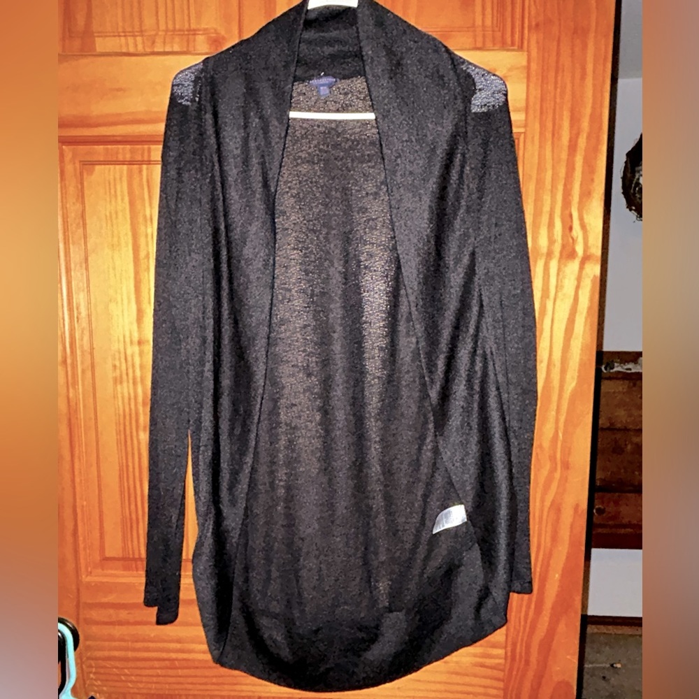Aeropostale black sheer cardigan size medium